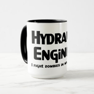 Hydraulisk Ingenjör Zombie Fighter Mugg