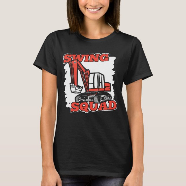 Hydraulisk påfyllningsskopa med svängruta t shirt (Framsida)