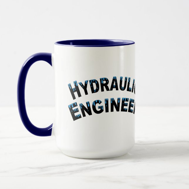 Hydrauliska droppar Ingenjör Vatten Mugg (Vänster)