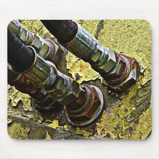 Hydrauliskt vattnar med slang på den gammala musmatta (Framsidan)