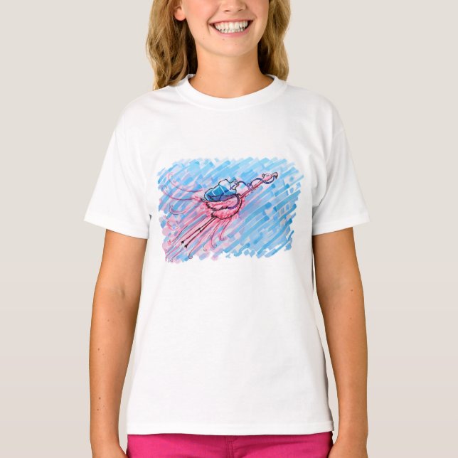 Hydrerad Flamingo T Shirt (Framsida)
