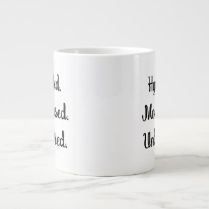 Hydrerad, moisturierad, onaturlig, rolig självvård jumbo mugg