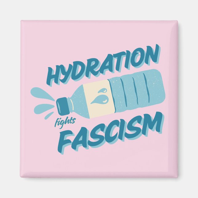 Hydrering Bekämpar Fascism Magnet (Framsidan)