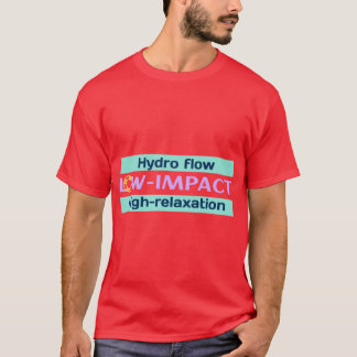 Hydro flöde lågintensiv rolig retro t shirt