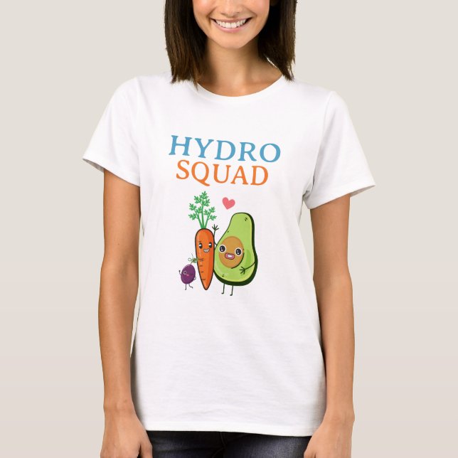 Hydro Squad Hydroponics Guide T Shirt (Framsida)