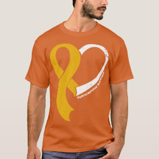 Hydrocephalus Awareness Hope Kärlek Heart Ribbon H T Shirt