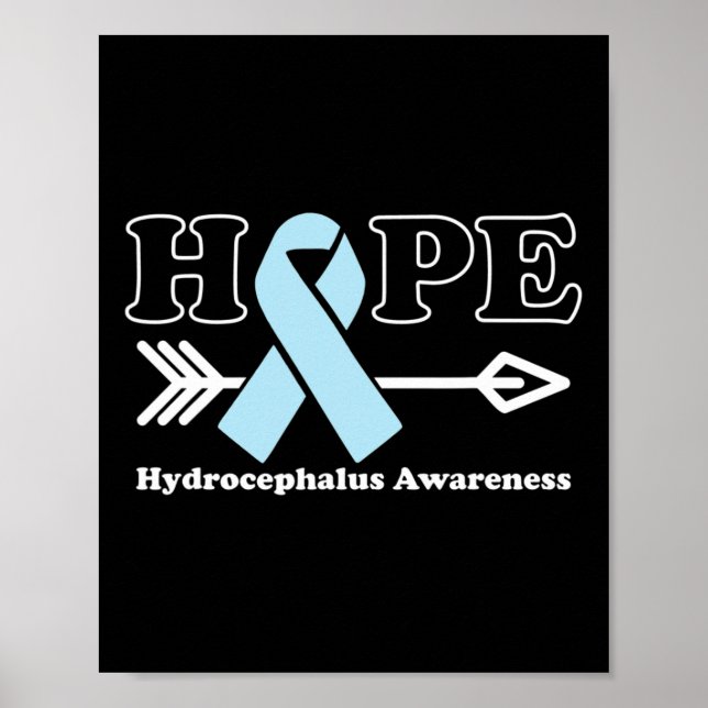 - Hydrocephalus Awareness Light Blue Ribbon Poster (Framsidan)