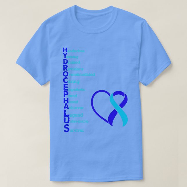 Hydrocephalus Awareness Related Design T Shirt (Design framsida)