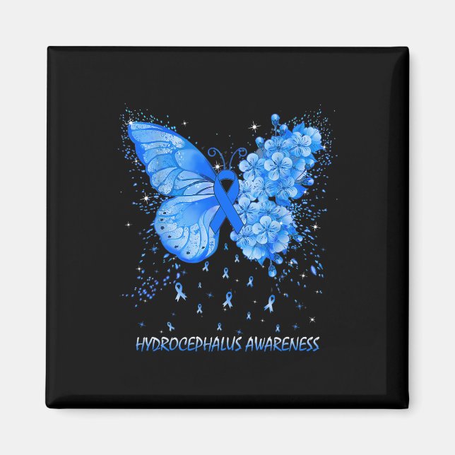 Hydrocephalus Awareness Ribbon Magnet (Framsidan)
