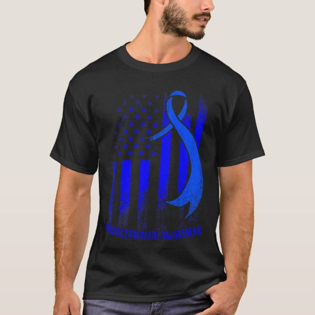 Hydrocephalus Survivor - Att övervinna medvetenhet T Shirt (Framsida)