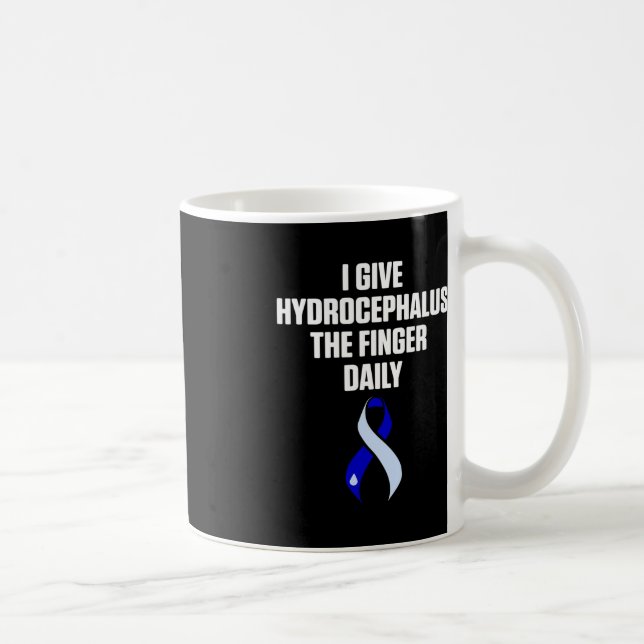 Hydrocephalus Survivor Daily Awareness Warrior Kaffemugg (Höger)