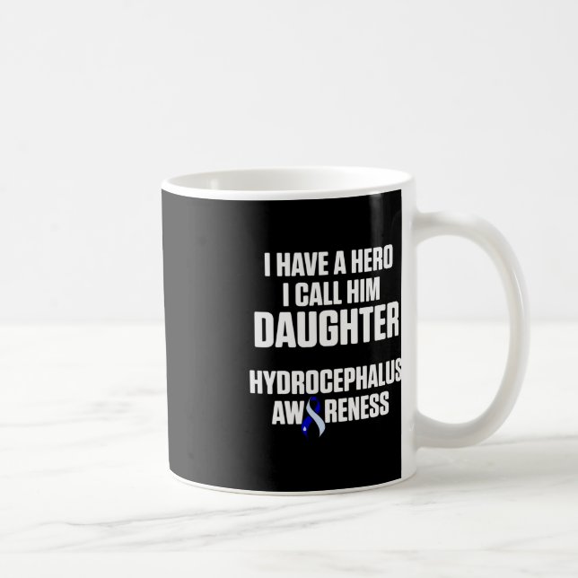 Hydrocephalus Survivor Daughawareness Warrior Kaffemugg (Höger)