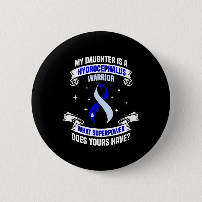 Hydrocephalus Survivor DaughPower Awareness Wa Knapp (Framsida)