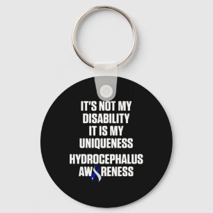 Hydrocephalus Survivor Disability Awareness Warrio Nyckelring