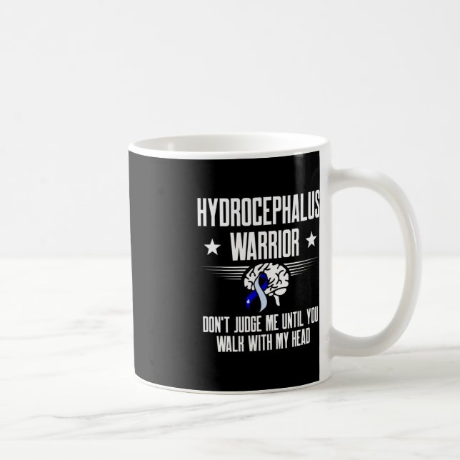 Hydrocephalus Survivor Domare Awareness Warrior 1 Kaffemugg (Höger)