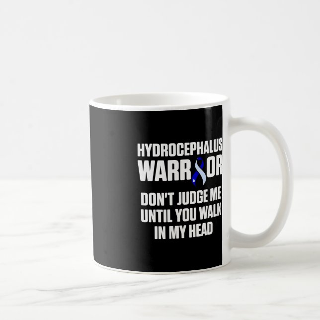 Hydrocephalus Survivor Domare Awareness Warrior Kaffemugg (Höger)