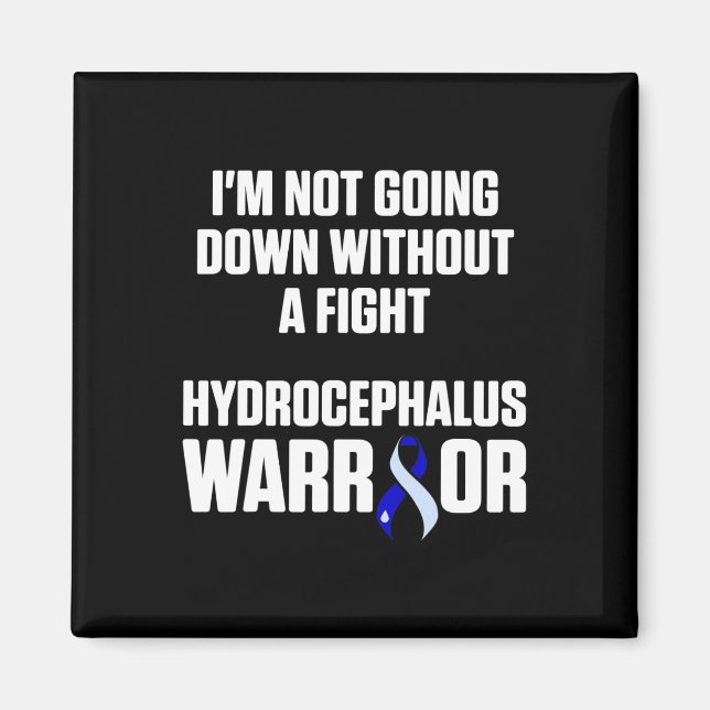 Hydrocephalus Survivor Down Awareness Warrior Magnet (Framsidan)