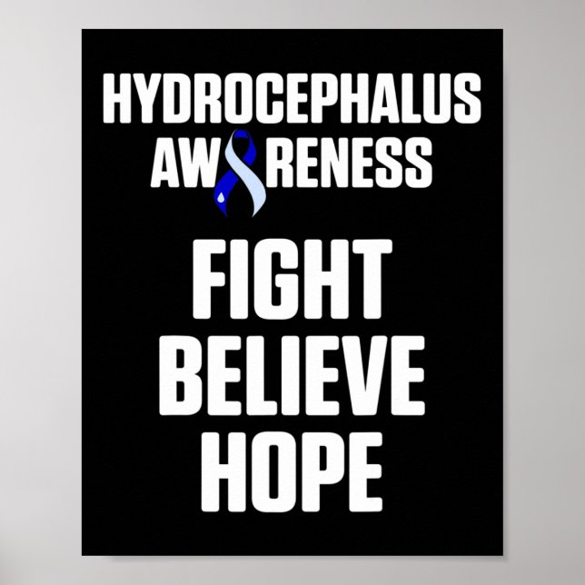 Hydrocephalus Survivor Fight Awareness Warrior Poster (Framsidan)