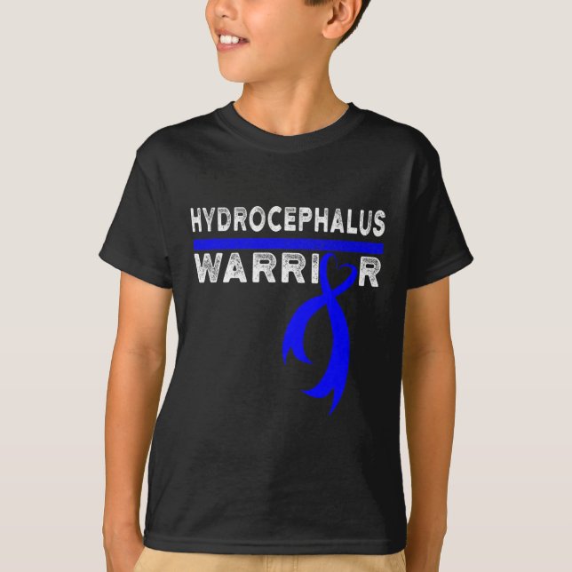 Hydrocephalus Survivor Healthy Awareness Warrior 1 T Shirt (Framsida)