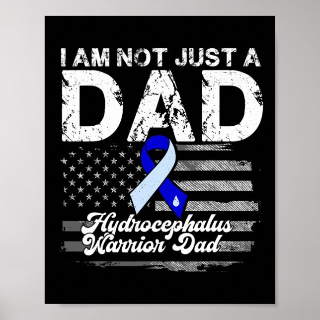 Hydrocephalus Survivor Just A Pappa Awareness Warr Poster (Framsidan)