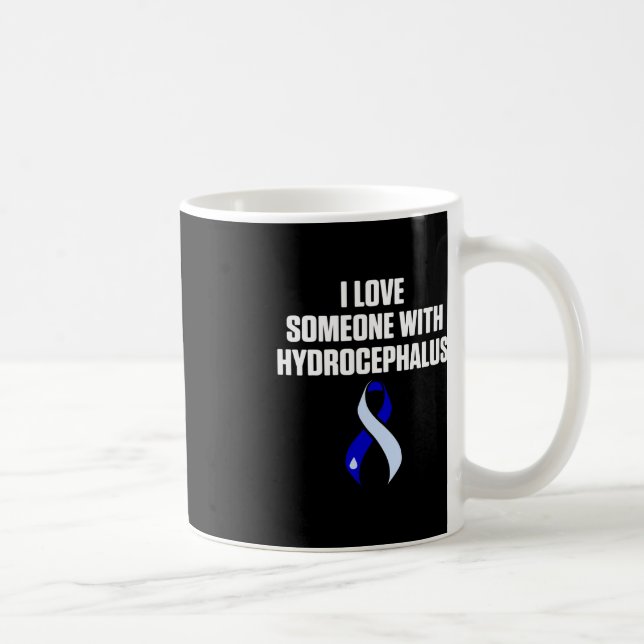 Hydrocephalus Survivor Kärlek Awareness Warrior Kaffemugg (Höger)