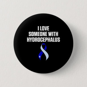 Hydrocephalus Survivor Kärlek Awareness Warrior Knapp