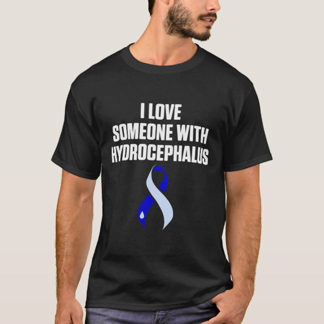 Hydrocephalus Survivor Kärlek Awareness Warrior T Shirt (Framsida)