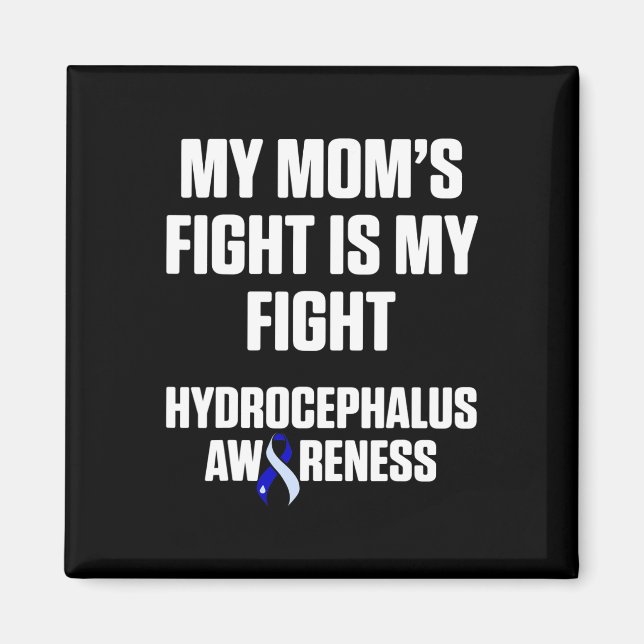 Hydrocephalus Survivor Mamma Awareness Warrior Magnet (Framsidan)