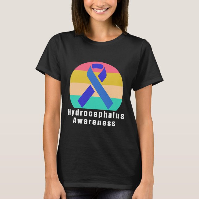 Hydrocephalus Survivor Medical Awareness Warrior T Shirt (Framsida)