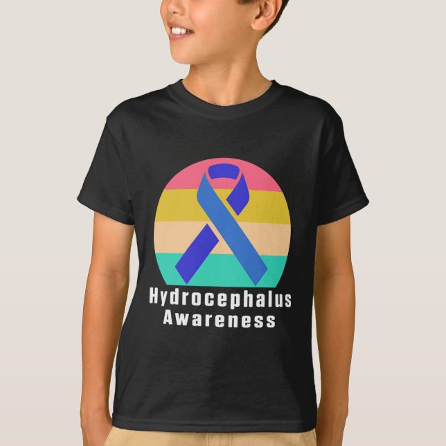 Hydrocephalus Survivor Medical Awareness Warrior T Shirt (Framsida)