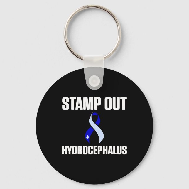 Hydrocephalus Survivor Out Awareness Warrior Nyckelring (Framsida)