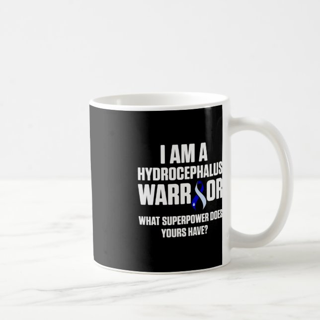 Hydrocephalus Survivor Power Awareness Warrior Kaffemugg (Höger)