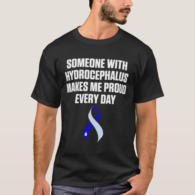 Hydrocephalus Survivor Proud Awareness Warrior T Shirt (Framsida)