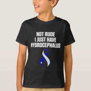 Hydrocephalus Survivor Rude Awareness Warrior T Shirt