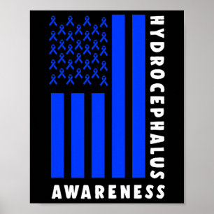 Hydrocephalus Survivor Signs Awareness Warrior Poster