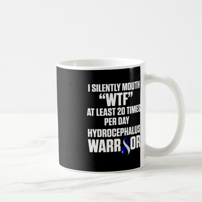 Hydrocephalus Survivor Silent Awareness Warrior Kaffemugg (Höger)