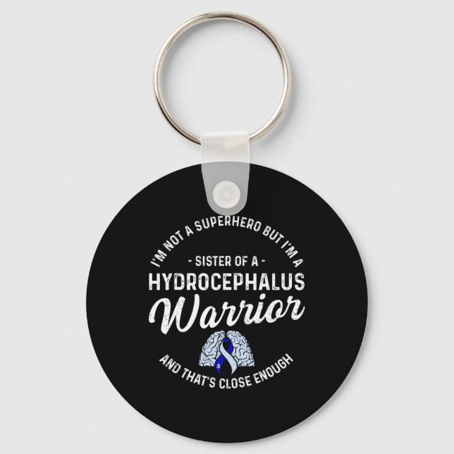 Hydrocephalus Survivor Sister Hero Awareness Warri Nyckelring (Framsida)