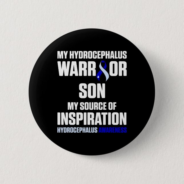 Hydrocephalus Survivor Son Awareness Warrior 7 Knapp (Framsida)