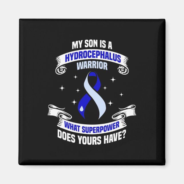 Hydrocephalus Survivor Son Power Awareness Warrior Magnet (Framsidan)