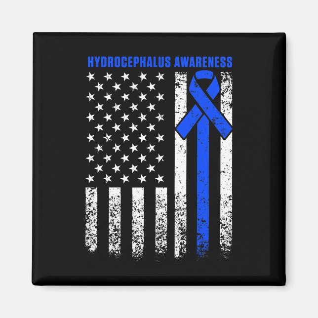 Hydrocephalus Survivor Therapy Awareness Warrior Magnet (Framsidan)