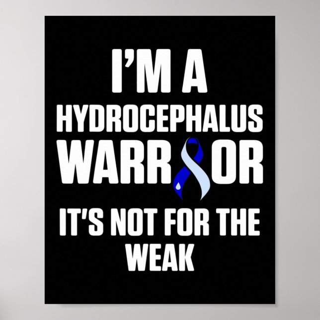 Hydrocephalus Survivor Weak Awareness Warrior 1 Poster (Framsidan)