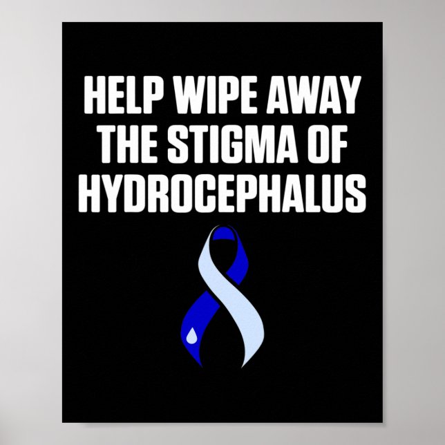 Hydrocephalus Survivor Wipe Awareness Warrior Poster (Framsidan)