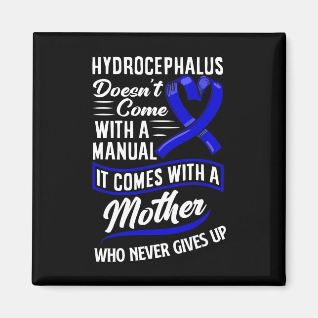 Hydrocephalus Warrior Mamma Mor Hydrocephalus Awa Magnet (Framsidan)