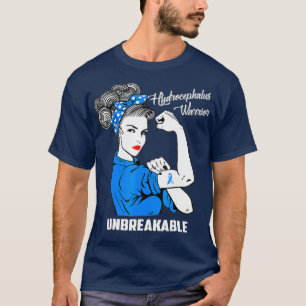 Hydrocephalus Warrior Obrytbar medvetenhet T Shirt