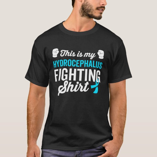 Hydrocephalus Warrior Survivor Awareness Get Well  T Shirt (Framsida)