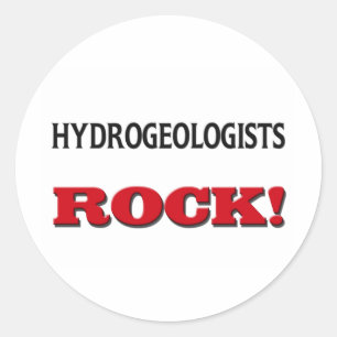 Hydrogeologistssten Runt Klistermärke