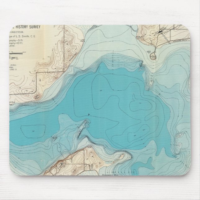 Hydrografisk mendota karta Sjö Musmatta (Framsidan)