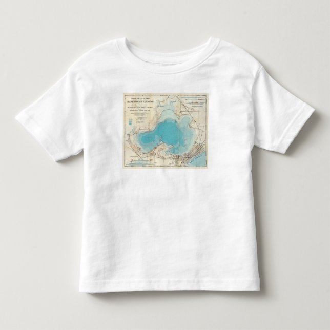 Hydrographic kartasjö Mendota T Shirt (Framsida)