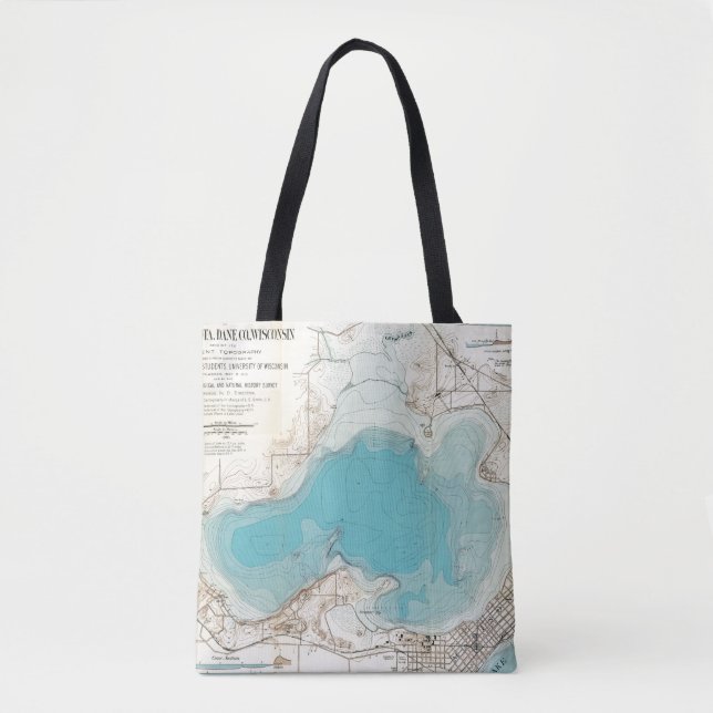 Hydrographic kartasjö Mendota Tygkasse (Framsida)