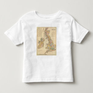 Hydrographical karta, brittiska Isles T Shirt